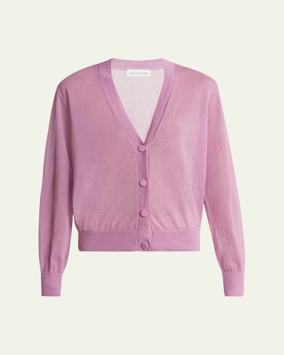 Talita V-Neck Cotton Cardigan